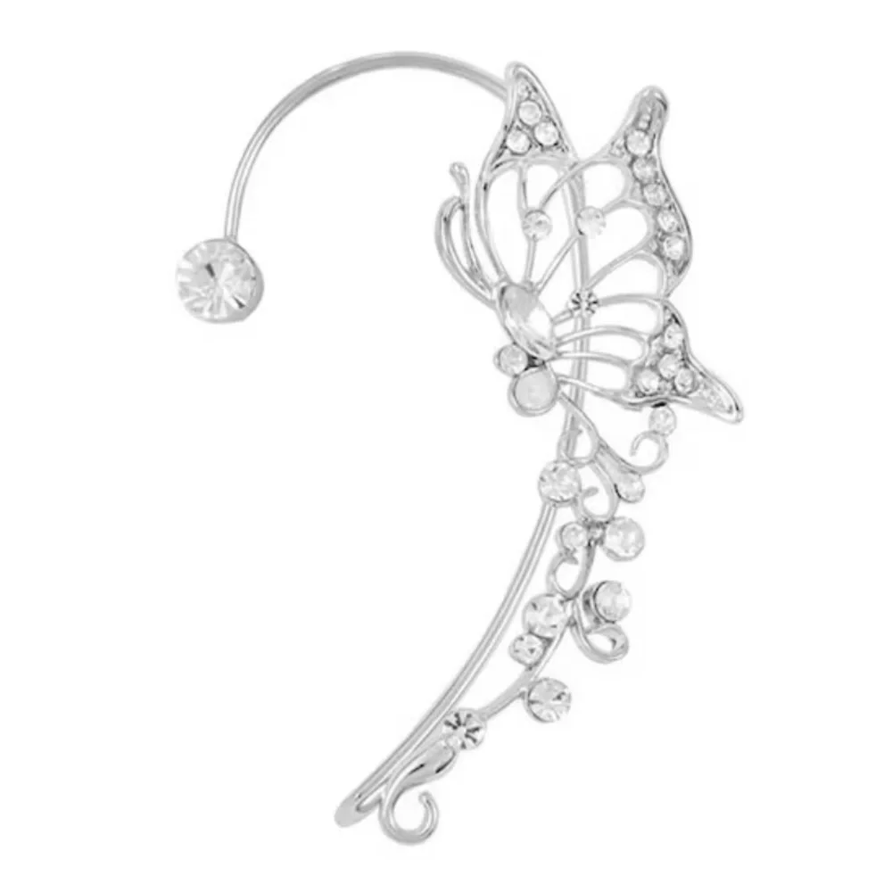 Butterfly Ear Cuffs Left & Right Shiny Zircon